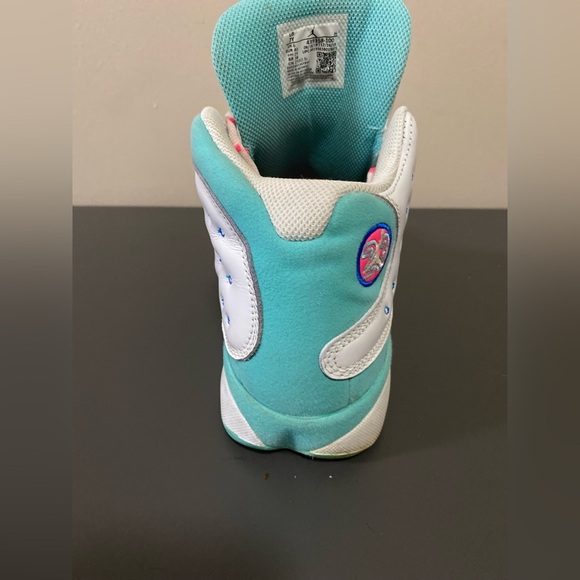 Air Jordan 13 Retro White and Aurora Green Teal DS GS - Size 7y - Picture 14 of 14